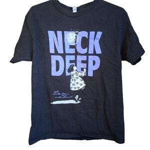 Neck Deep ADAI‎ Graphic SS Tee Black Medium Allstyle Tag Music/Band GUC